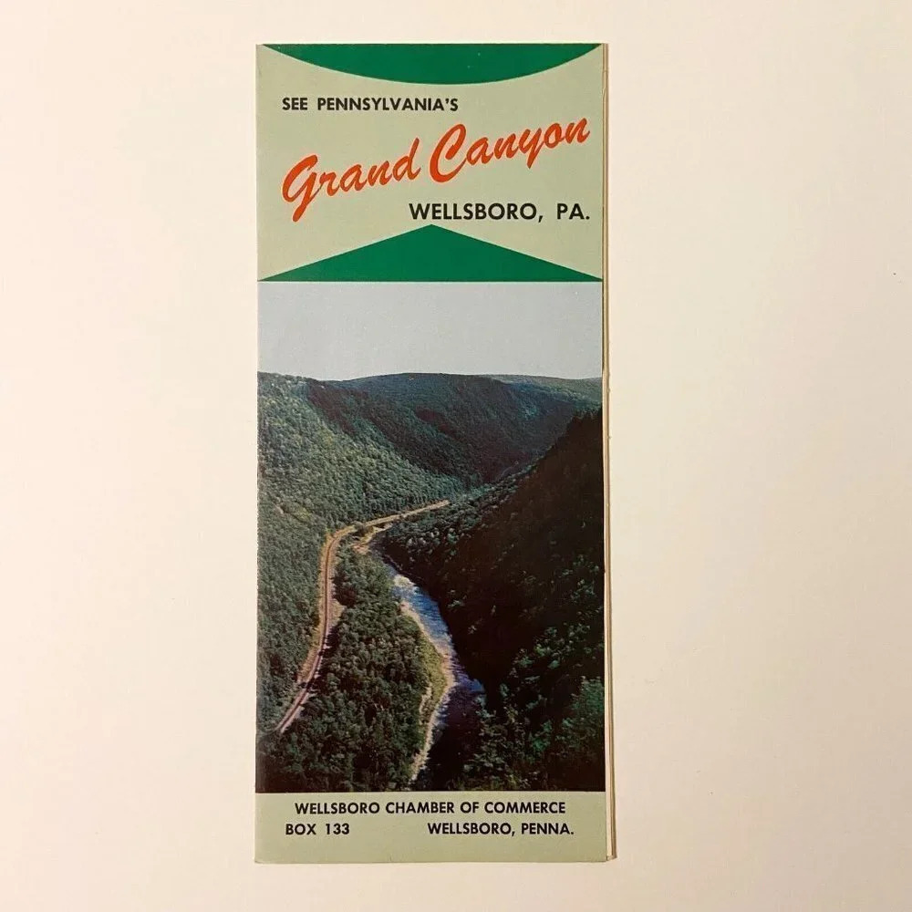 Vintage Grand Canyon Wellsboro Pennsylvania Travel Brochure